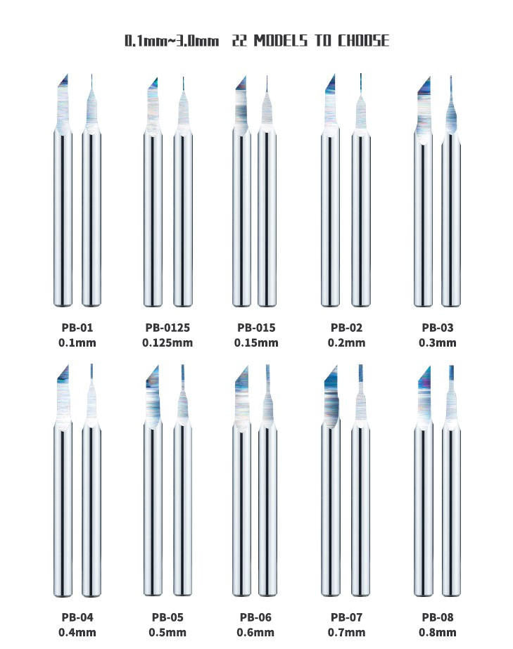 DSPIAE Tools Push Broach Chisel Tungsten Steel .15mm PB-015