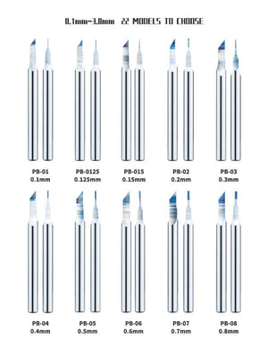 Push Broach Chisel Tungsten Steel .1mm PB-01