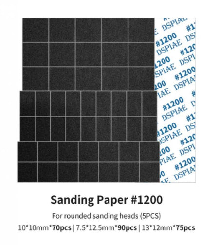 DSPIAE Tools Sanding Paper for Arc Sanding Head #1200 MSP-ES12 