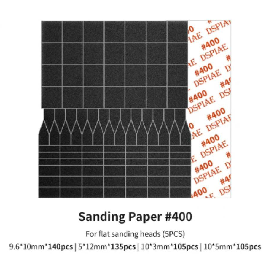 DSPIAE Tools Sanding Paper for Flat Sanding Head #400 SP-ES04 