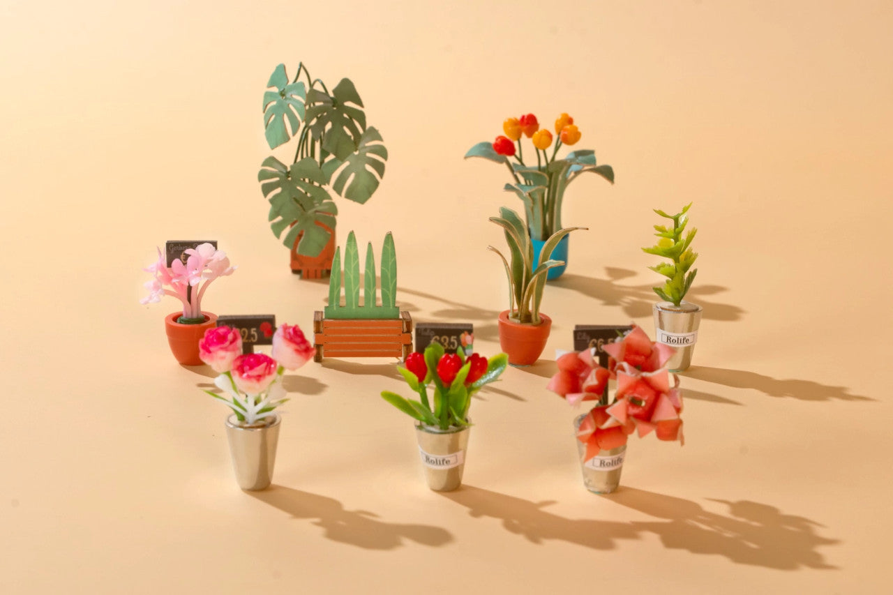 DIY Book Nook Kit: Floral Corner with Dust Cover