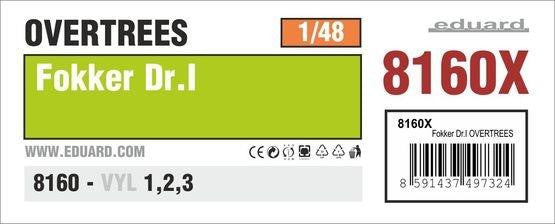 Eduard 1/48 Dr.1 Overtrees 8160X