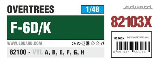 Eduard 1/48 F-6D/K Overtrees 82103X