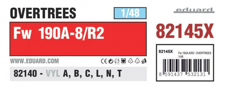 Eduard 1/48 FW190A-8/R2 Overtrees 82145X