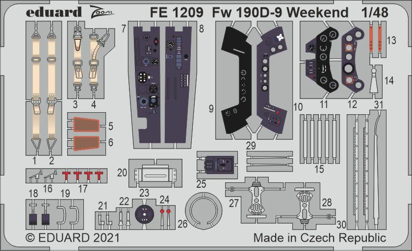 Eduard 1/48 Fw190D-9 Zoom For EDU FE1209