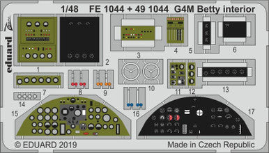 1/48 G4M Betty Interior Zoom For TAM FE1044 *