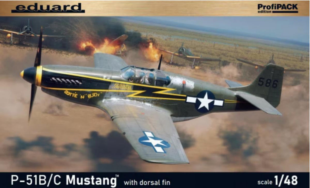 Eduard 1/48 P-51B/C Mustang Dorsal Fin ProfiPack 82108 