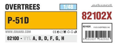 1/48 P-51D Mustang Overtrees 82102X