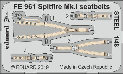 Eduard 1/48 Spitfire MkI Seatbelts Zoom For TAM FE961
