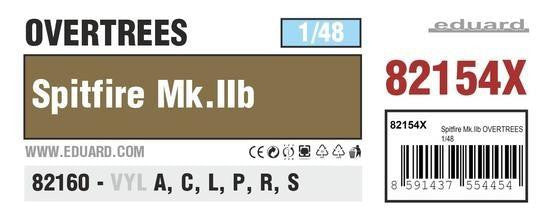 Eduard 1/48 Spitfire MkIIb Overtrees 82154X