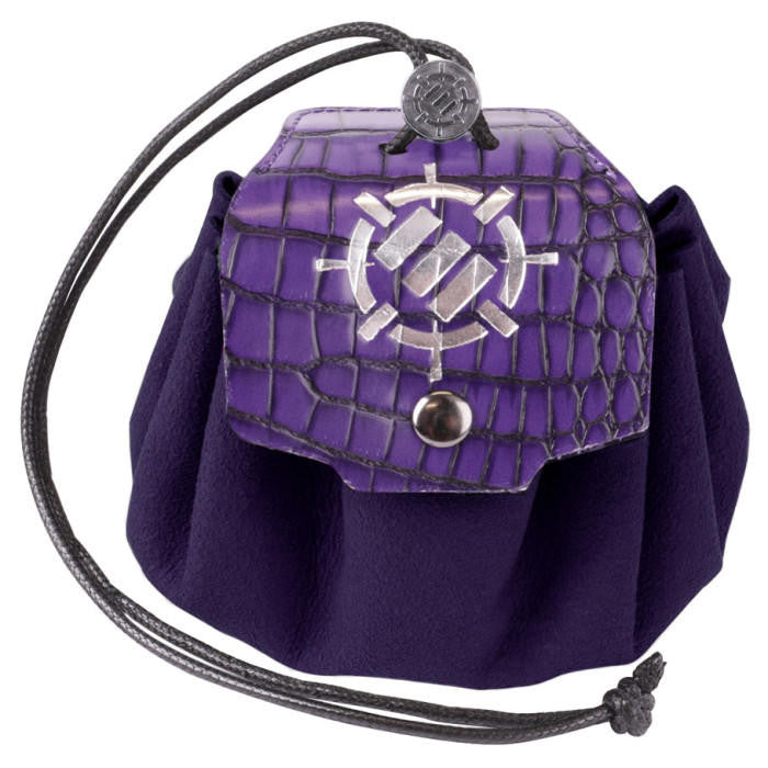 Enhance Gaming 7-Set Enhance: Enamel Dice Set with Drawstring Pouch Purple 