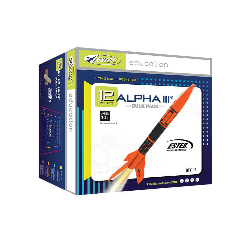 Estes Alpha III Rocket Bulk Pack 12 1751