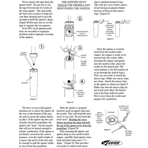 Estes Model Rocket Solar Igniters 6 2302