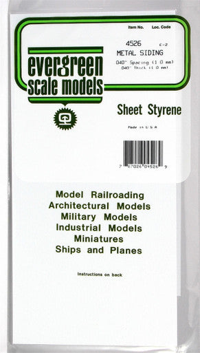 Corrugated Siding .040 Spacing 4526
