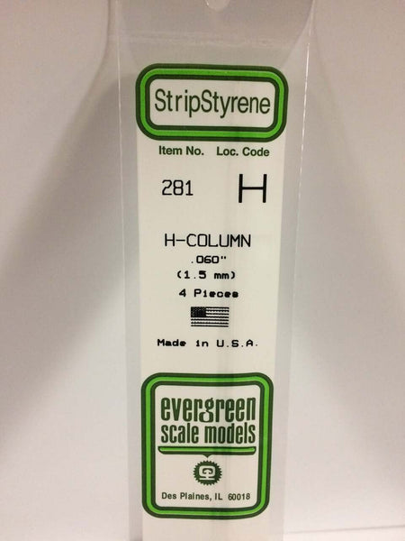 Evergreen Scale Models H-Column .060 4 281