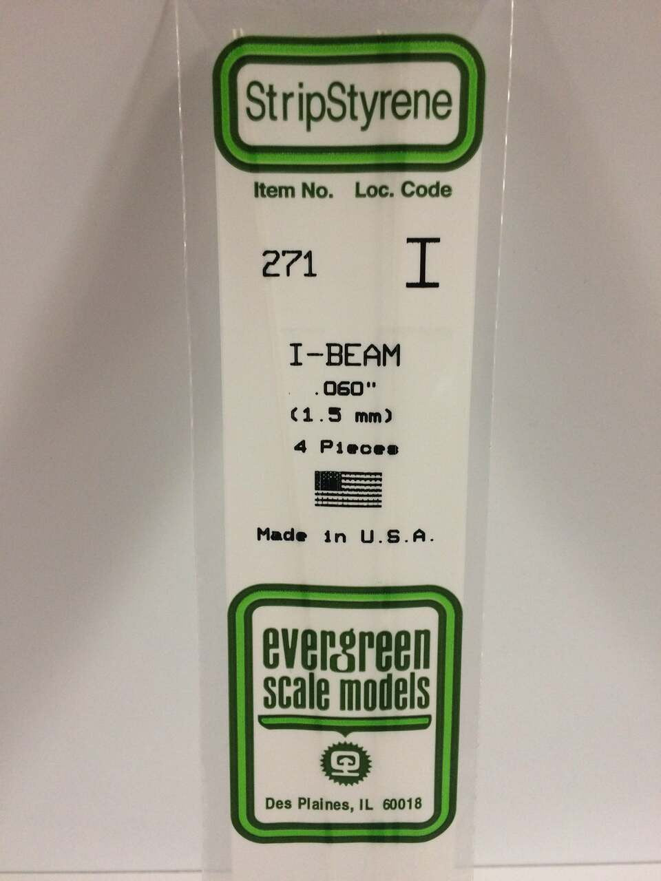 Evergreen Scale Models I-Beam .060 4 271