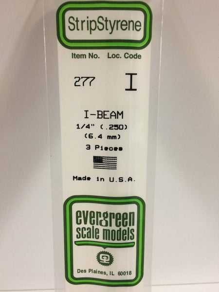 Evergreen Scale Models I-Beam 1/4 3 277