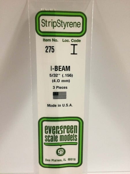 Evergreen Scale Models I-Beam 5/32 4 275