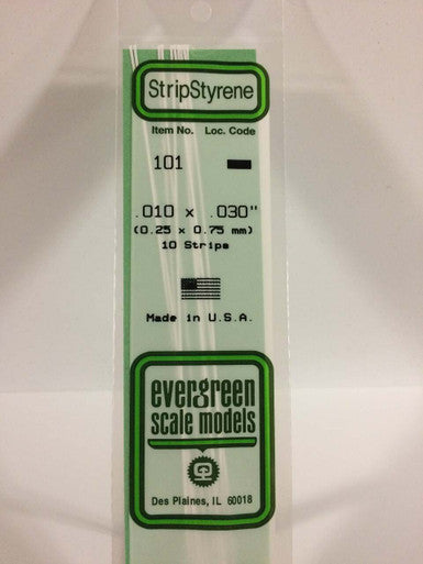 Strip Styrene .010 x .030 (10) 101