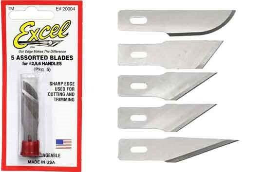 Excel Assorted Blades for #2 Handle 5 20004