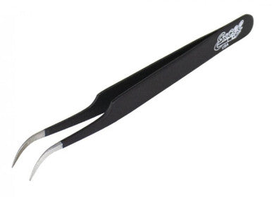 Slant Point Tweezers Black 30420