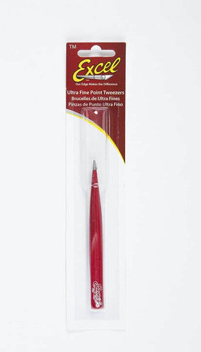 Tweezers Hollow Point Red 30428