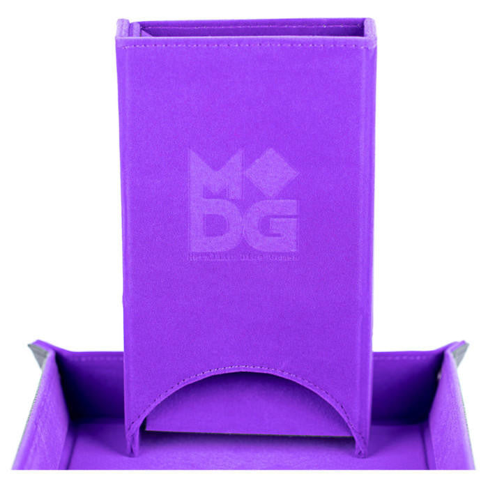 FanRoll by MDG Dice Tower: Fold Up Velvet Purple 