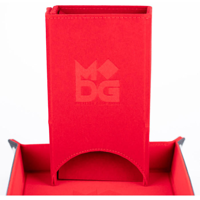 FanRoll by MDG Dice Tower: Fold Up Velvet Red 