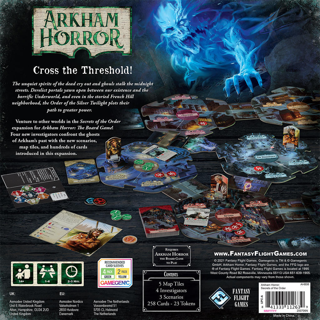 Fantasy Flight Games Arkham Horror Secrets of the Order