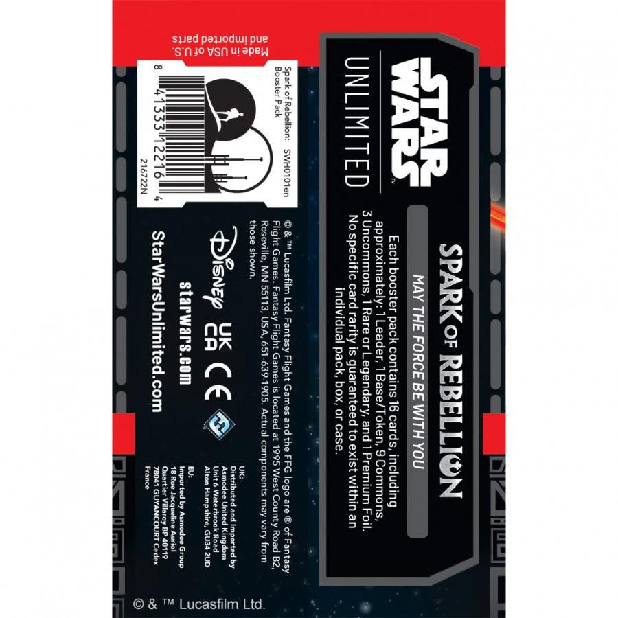 Fantasy Flight Games Star Wars: Unlimited - Spark of Rebellion Booster Pack 