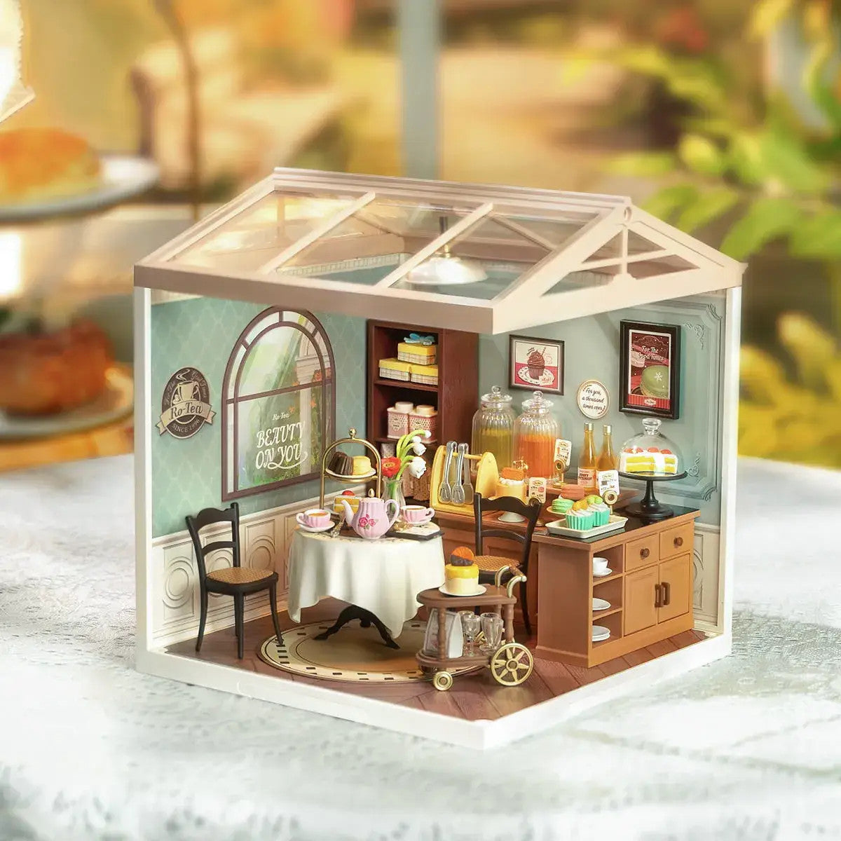 DIY Miniature House Kit: Sweet Sips Tea