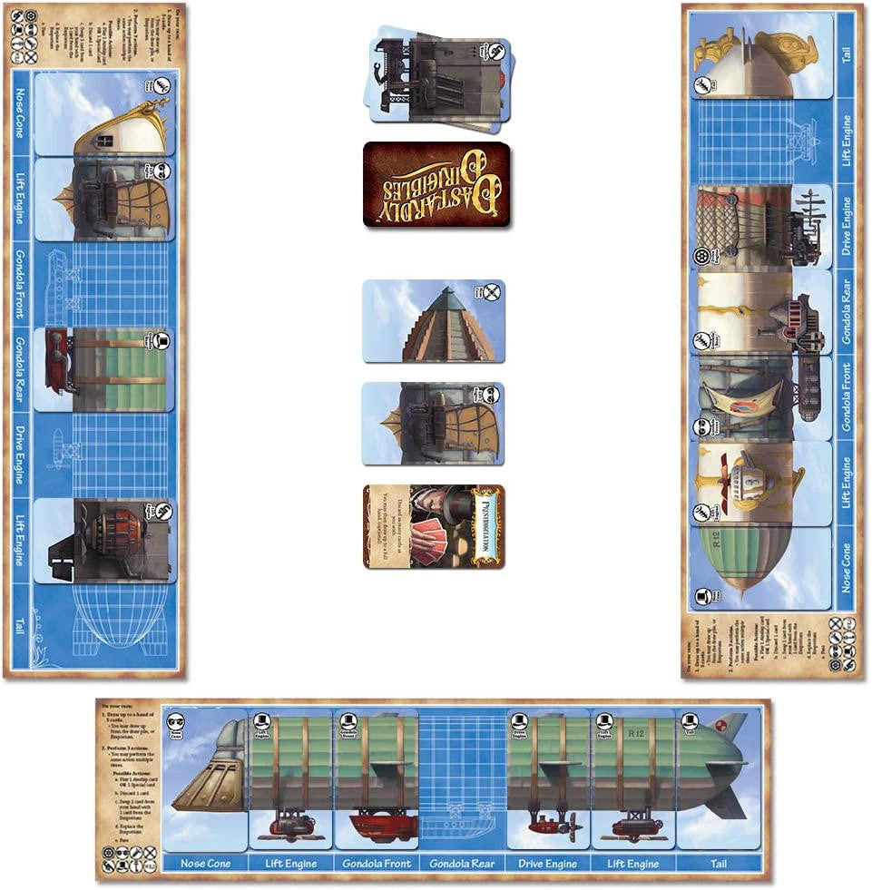 Fireside Games Dastardly Dirigibles Board Game at LionHeart Hobby