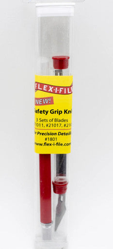 Safety Grip Hobby Knife w/Blades 1801