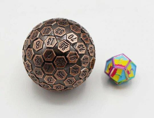 Foam Brain Games 100 Sided Die Copper 5019