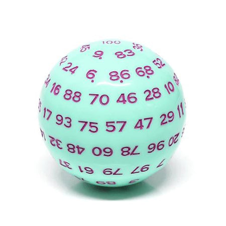 Foam Brain Games 100 Sided Die Mint Rose 5045