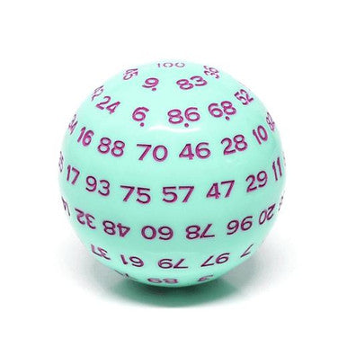 100 Sided Die Mint Rose 5045