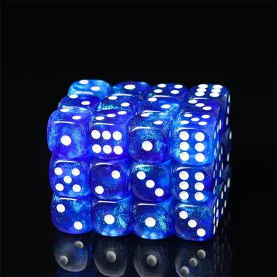 Foam Brain Games 12 piece Pip D6's - Arctic Wind 