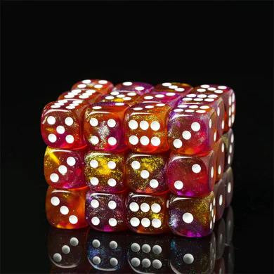 Foam Brain Games 12 piece Pip D6's - Autumnal Wrath 