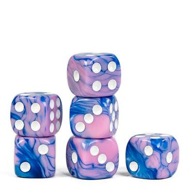 Foam Brain Games 12 piece Pip D6's - Cotton Candy 
