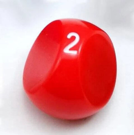 Foam Brain Games 3 Sided Die Red 5036