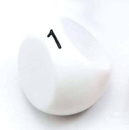 Foam Brain Games 3 Sided Die White 5040