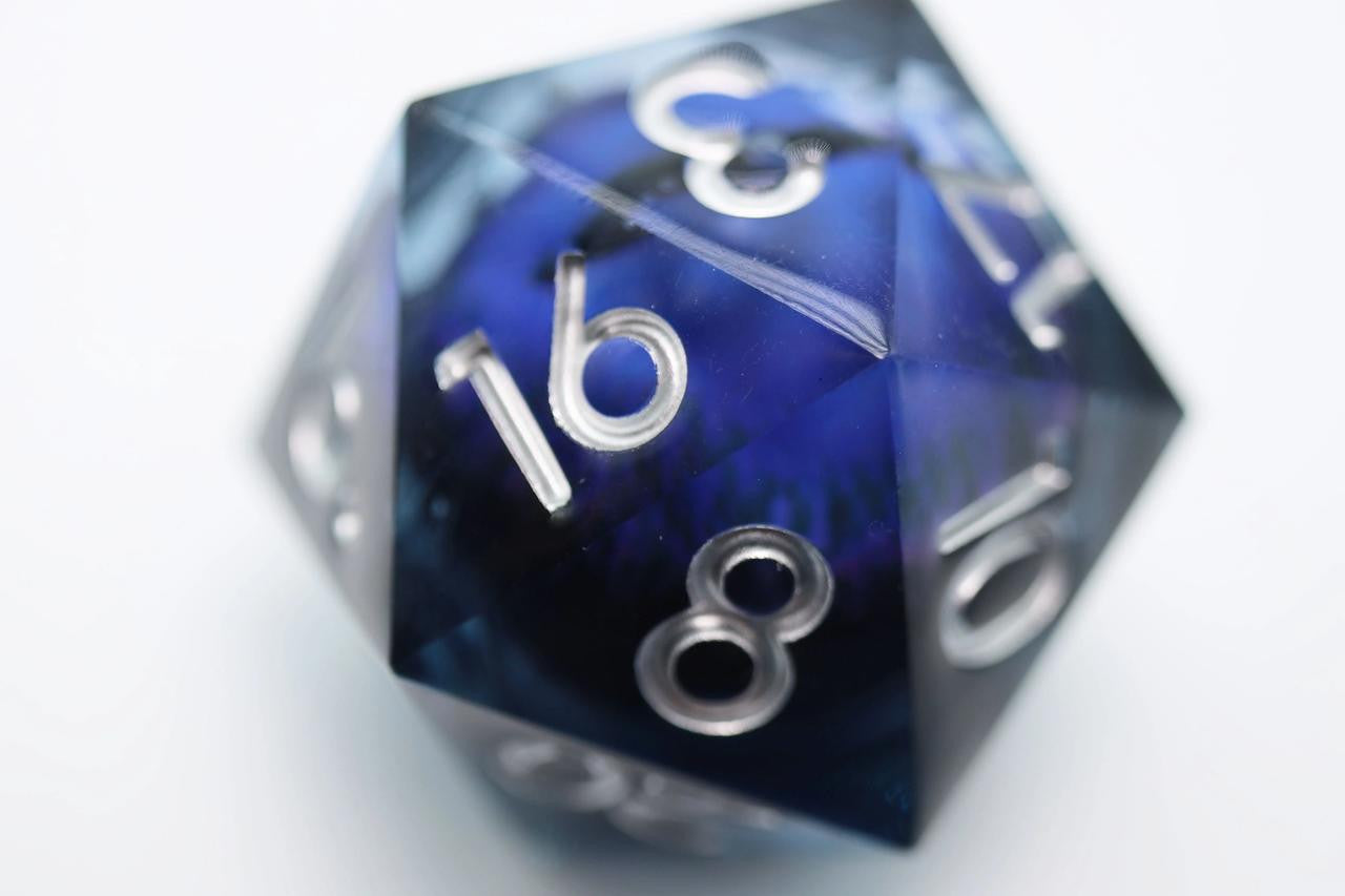 Foam Brain Games 35mm Moving Eye D20 - Purple Cyclops Eye 