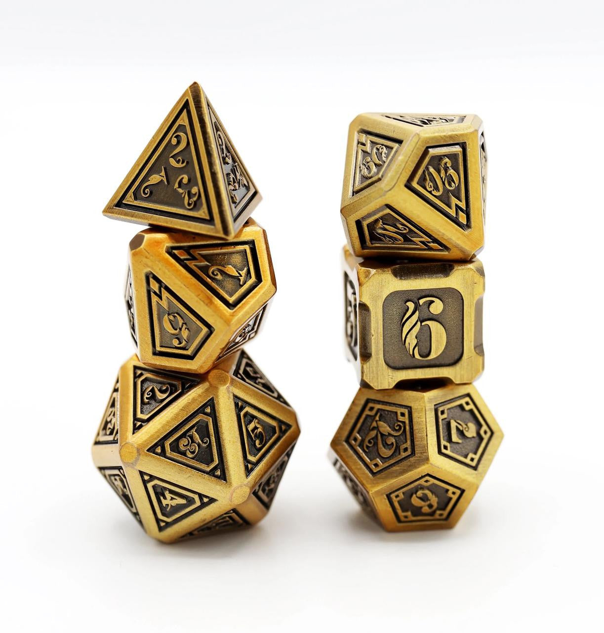Foam Brain Games Alchemist Metals RPG Dice Set: Gold 