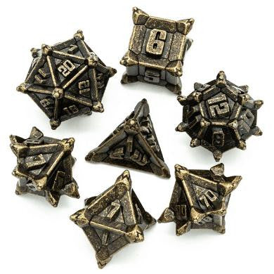 Foam Brain Games Ancient Bronze Flail RPG Metal Dice Set