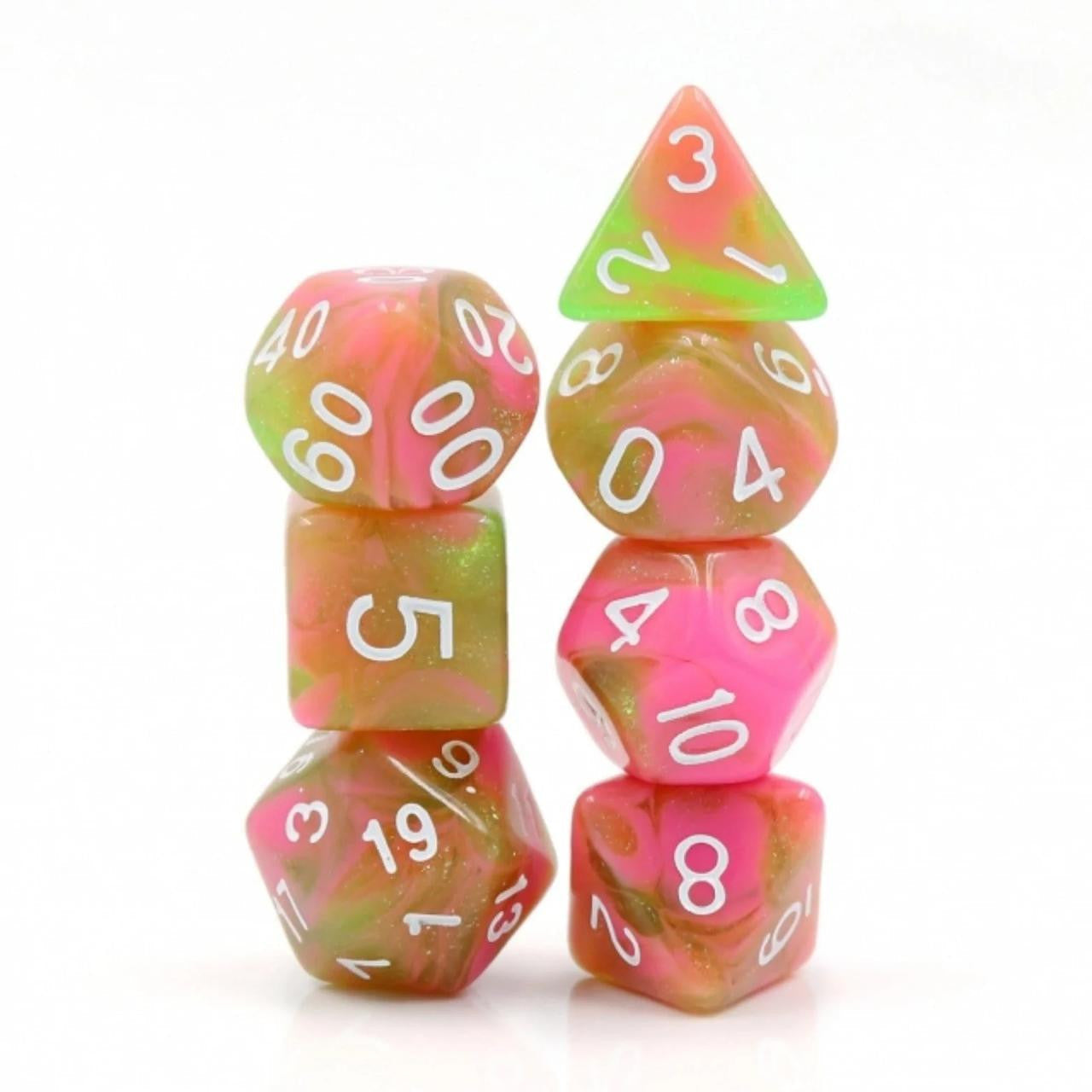 Foam Brain Games Apple Taffy RPG Dice Set 