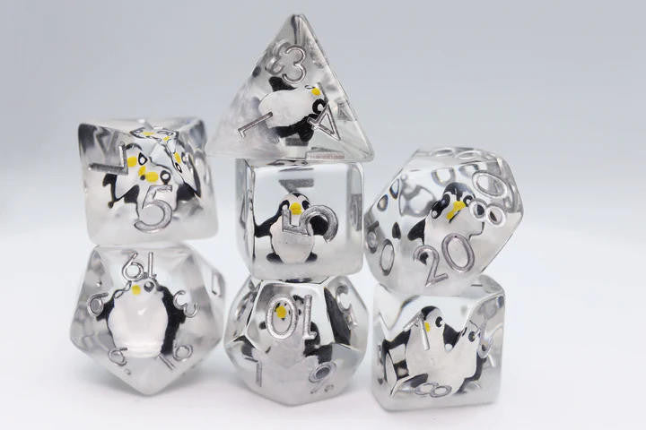 Foam Brain Games Baby Penguin RPG Dice Set 