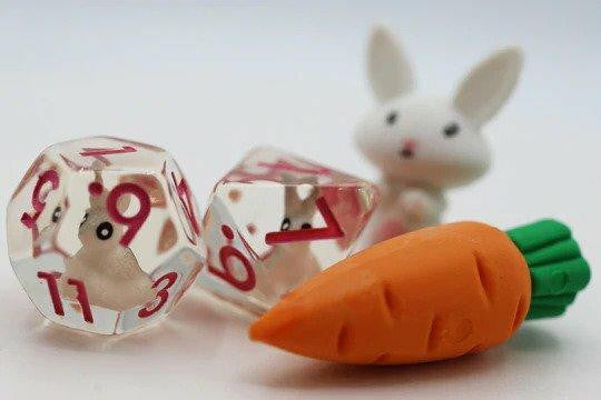 Foam Brain Games Backyard Bunny RPG Dice Set