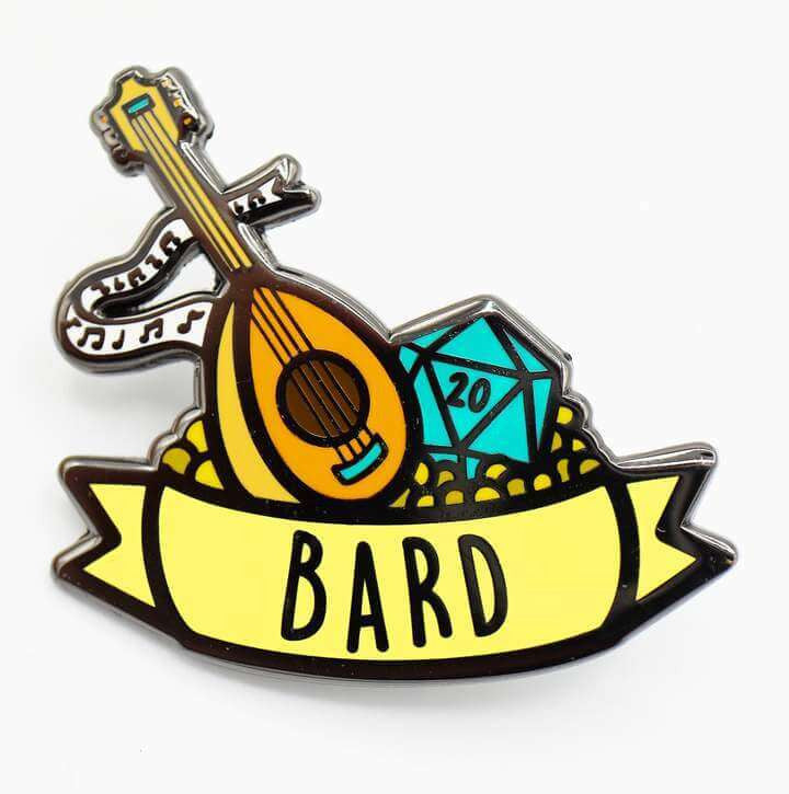 Foam Brain Games Banner Class Pin Bard