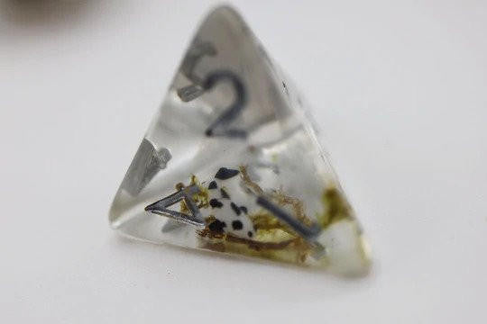 Foam Brain Games Black Koi Fish RPG Dice Set