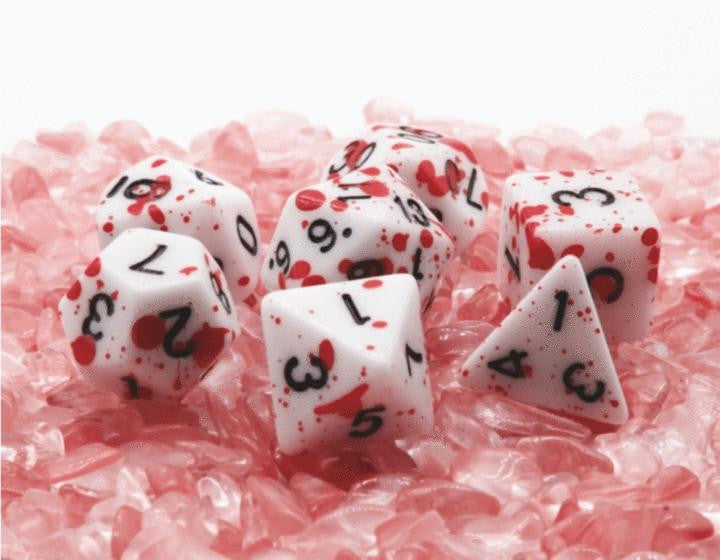 Foam Brain Games Blood Splatter RPG Dice Set